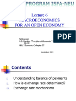 Macroeconomics For An Open Economy