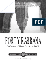 Forty Rabbana: Collection of Short Qur'anic Du'a Collection of Short Qur'anic Du'a