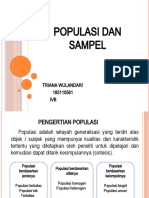 Triana Wulandari 185110561 (IVB) PPT Populasi Dan Sampel