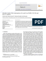 Ab-Initio Study of The Coadsorption of Li and H On PT (001), PT (110) and PDF