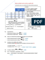 Statistical Calculations - Tutorial 2 PDF