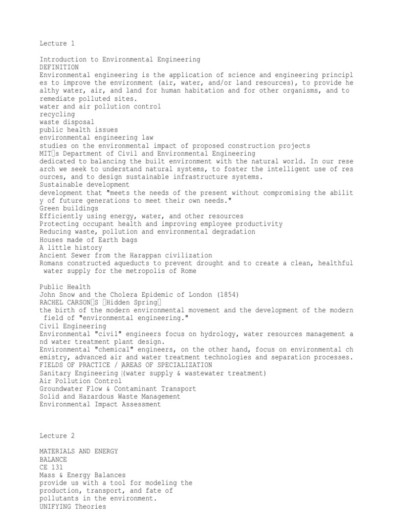Ce 131 | PDF | Environmental Engineering | Food Web