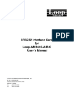 8RS232 Interface Card For Loop-AM3440-A/B/C User's Manual