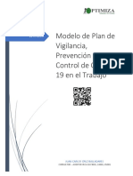 Plan para la vigilancia, prevención y control de COVID-19 en el trabajo