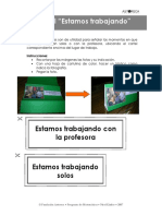 Cartel Estamos Trabajando