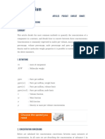Concentration Conversions - Neutrium PDF