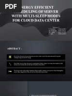 Energy Efficient Scheduling of Server With Multi-Sleep Modes For Cloud Data Center