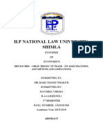 H.P National Law University, Shimla: Synopsis OF Economics (