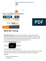 Black Box Testing - Software Testing Fundamentals