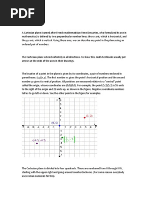 Cartesian Plane