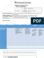 Learning Continuity Plan School Year 2020-2021: Institute of Science and Technology