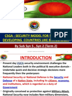By Sub Syn 5, Syn 2 (Term 2) : Csga: Security Model For Small and Developing Countries Like Bangladesh