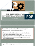 The Elements of An Effective Safety Program