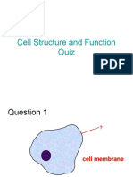 Cell Structure and Function Quiz