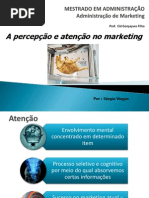 Percepção e Atenção no marketing