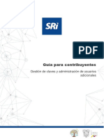 Guia para El Contribuyente SRI en Línea y Usuarios Adicionales