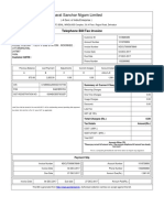 Bharat Sanchar Nigam Limited: Telephone Bill/Tax Invoice