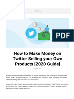 How To Make Money On Twitter Selling Products