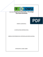 modulo de introducao a investigacao educacional