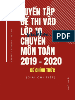 Bộ đề thi chuyên toán 2019-2020