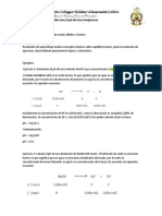 Ejercicios de Calculo de PH de Acidos Débiles y Fuertes