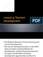 Lesson 3 Tourism Development