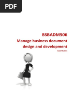 BSBADM506 Case Studies Assessment Booklet.docx