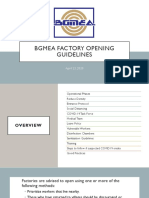 Bgmea Factory Opening Guidelines: April 22, 2020