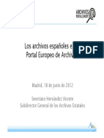 Hernandez Vicente, S.-Los Archivos Españoles en El Portal Europeo de Archivos