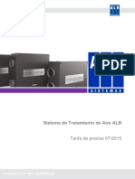 ALB 2016 - Tratamento de Ar - Tabela de Preços PDF