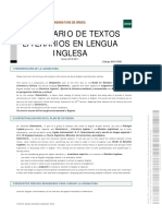 Comentario de Textos Literarios en Lengua Inglesa