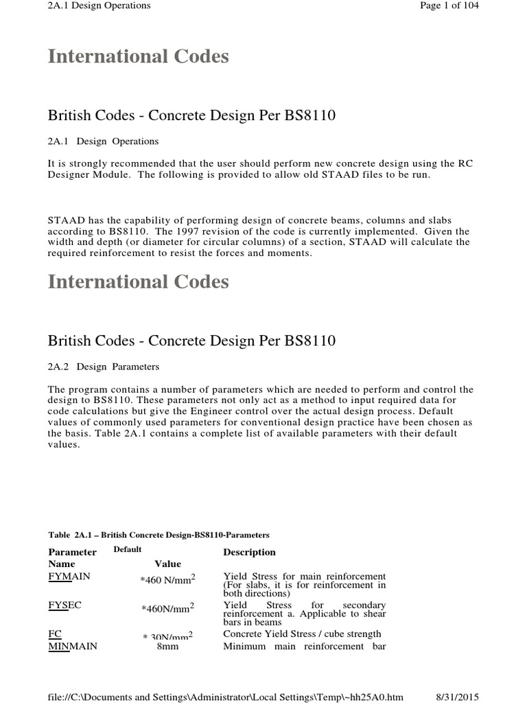 Staad Pro British Example | PDF | Strength Of Materials | Buckling