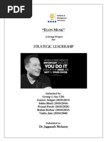 Strategic Leadership: LON USK