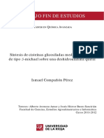 SÍNTESIS DE CISTEÍNAS GLICOSILADAS MEDIANTE ADICIÓN DE TIPO S-MICHAEL SOBRE UNA DESHIDROALANINA QUIRAL - Unlocked