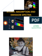 Atomic Absorption and Emission Spectra: Ch. Devadasu Asst. Professor, Department of PA & QA
