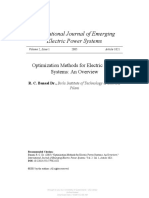 Optimization Methods For Electric Power