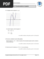 Self-Assessment: 6 Transformations of Graphs: 1. The Diagram Shows The Graph of y G (X)