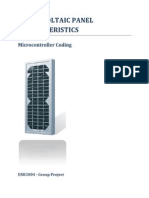 Photo Voltaic Panel Characteristics