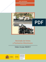 Reciclado de Firmes y Pavimentos Bituminosos PDF