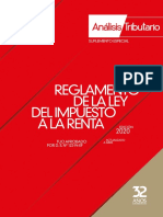 Reglamento de La Ley Del Impuesto A La Renta Edición Abril 2020 PDF