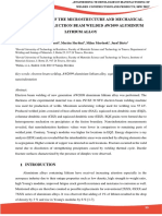 Investigation of The Microstructure and Mechanical Properties of Electron Beam Welded Aw2099 Aluminium Lithium Alloy