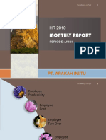 Monthly Report: Pt. Apakah Iniitu