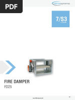 Fire & Smoke Damper FSDFA Details | PDF | Duct (Flow) | Mechanical ...