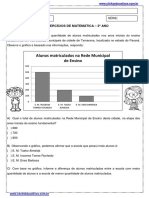 Exercícios de matemática sobre matrículas escolares