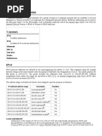 Multicast Address: Ipv4 Ipv6 Ethernet 802.11 See Also Notes References