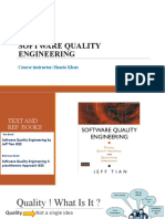 SOFTWARE QUALITY ENGINEERING COURSE