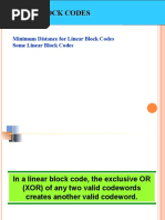 5.2 Linear Block Codes