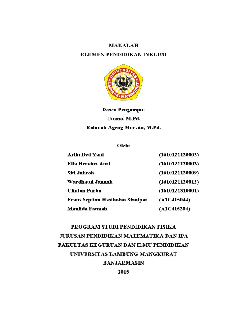 Makalah Inklusi Kelompok 2