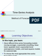 Time-Series Analysis: Method of Forecasting