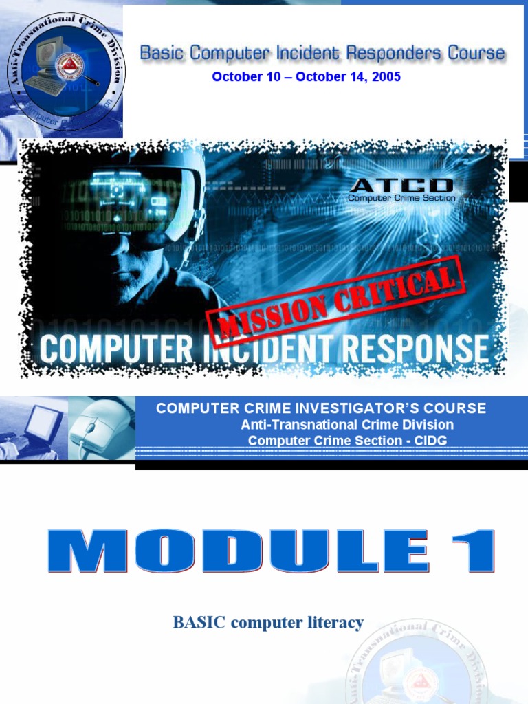 Module 1 Basic Computer Literacy Pdf Operating System Computer